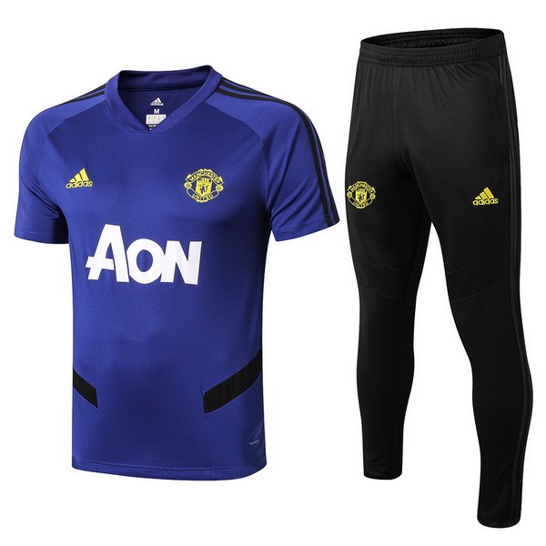 Entrainement Manchester United Ensemble Complet 2019-20 Bleu